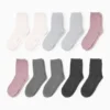 Multipack of 10 - socks gray / rose