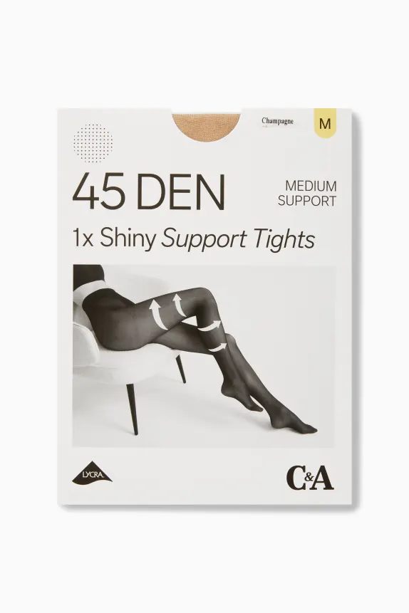 Tights - LYCRAÂ® - 45 denier light beige