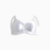 Non-wired minimiser bra - shiny white