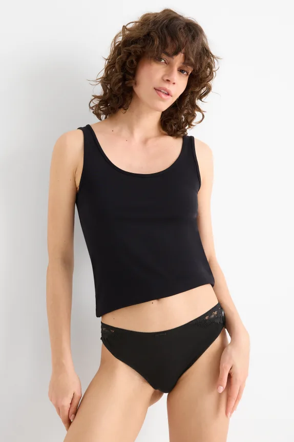 Multipack of 3 - knickers black