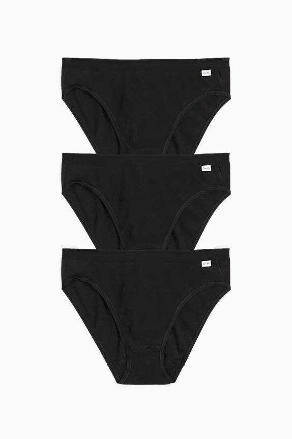 Multipack of 3 - knickers black