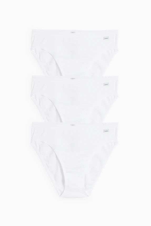 Multipack of 3 - knickers white