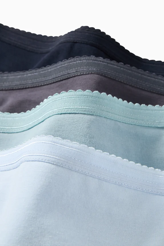 Multipack of 4 - knickers light blue