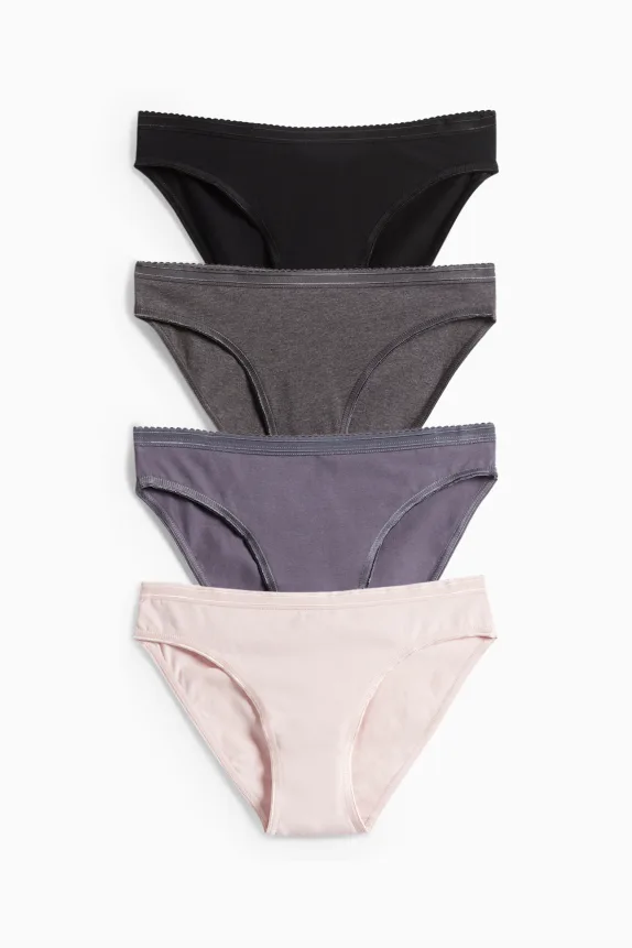 Multipack of 4 - knickers rose