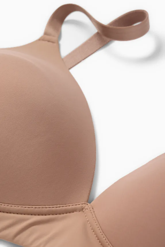 Non-wired bra - padded - LYCRA® beige