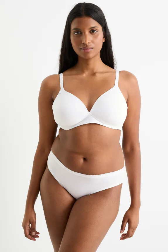 Non-wired bra - padded - LYCRA® white