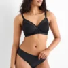 Non-wired bra - non-padded black