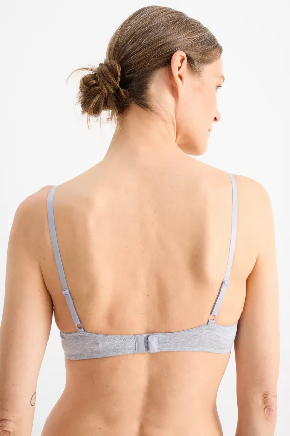 Multipack of 2 - underwire bra - DEMI - padded gray