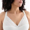 Minimiser non-wired bra white