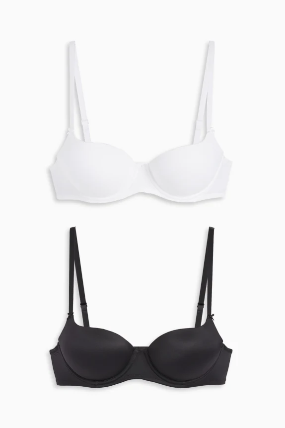 Multipack of 2 - underwire bra - FULL COVERAGE - padded black