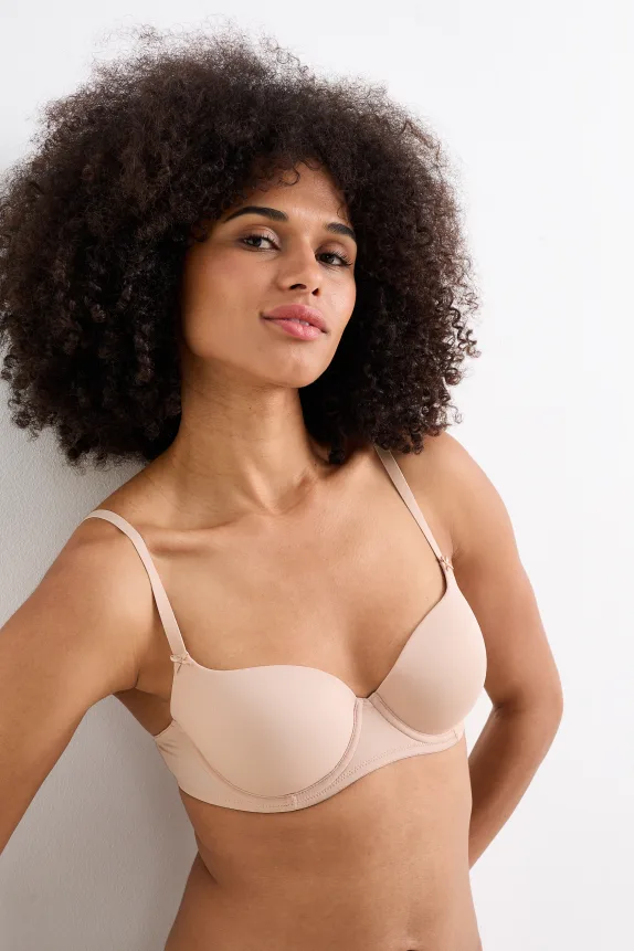 Multipack of 2 - underwire bra - FULL COVERAGE - padded light beige