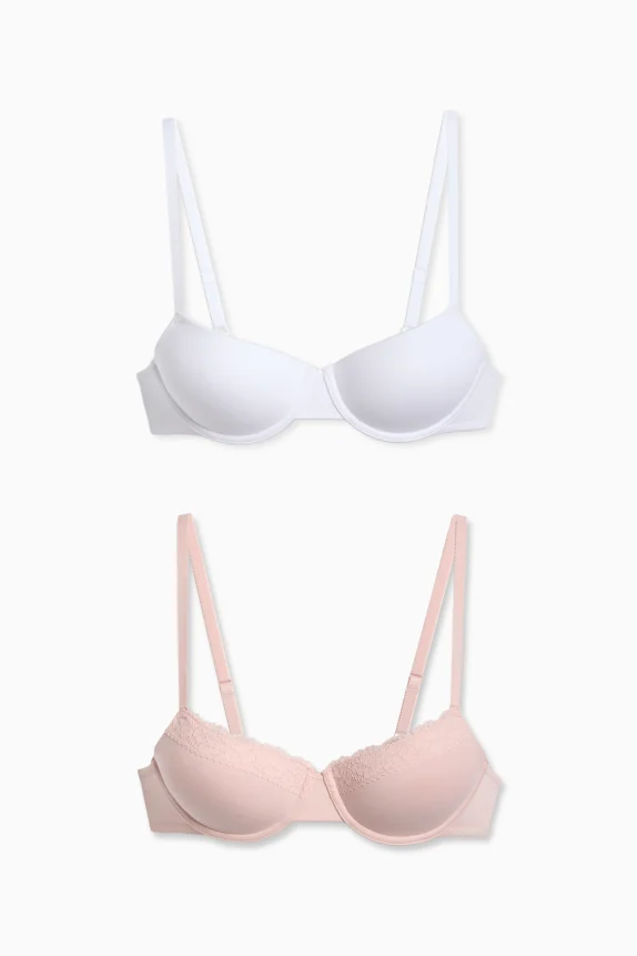 Multipack of 2 - underwire bra - DEMI - padded rose