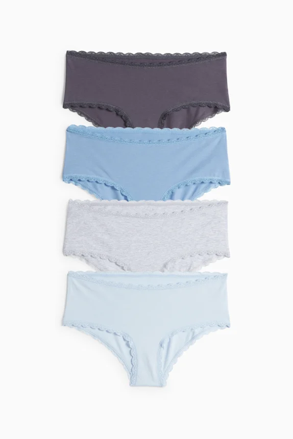 Multipack of 4 - hipsters blue / gray