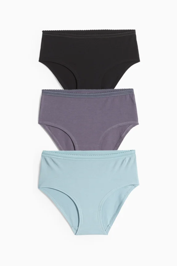 Multipack of 3 - knickers black