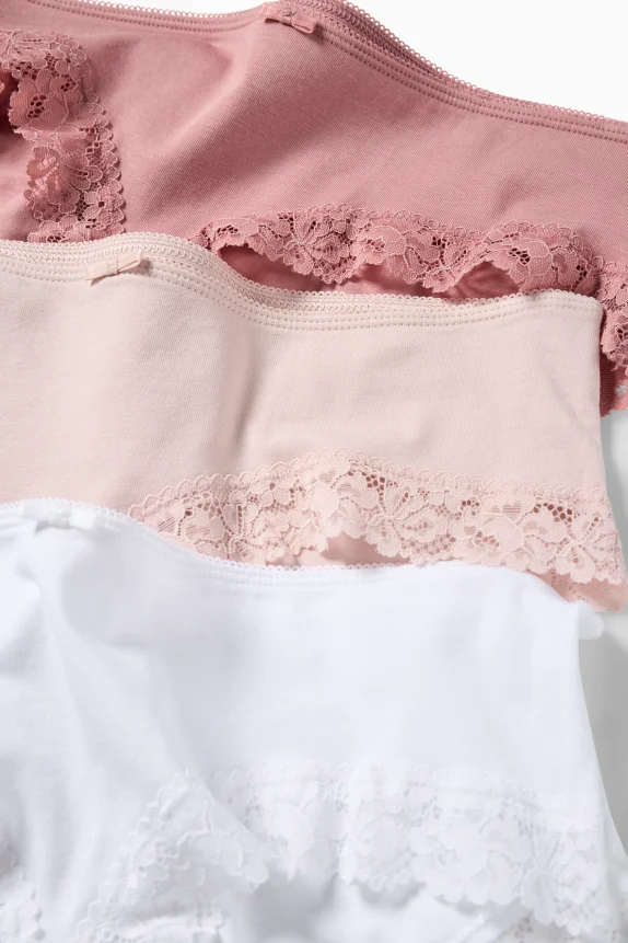 Multipack of 3 - knickers rose