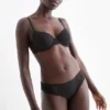 Underwire bra - DEMI - padded black