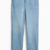 Straight jeans - mid-rise waist - shaping jeans - LYCRAÂ® denim-light blue