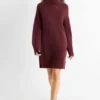 Knitted dress bordeaux