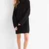 Knitted dress black