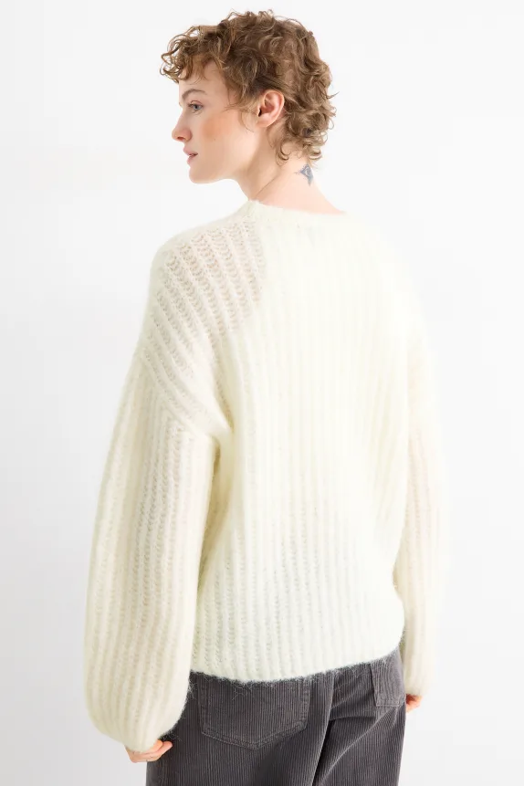 Jumper - ribbed cremewhite