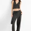 Joggers - pinstripes dark gray