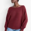 Jumper - ribbed bordeaux