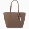 Large shopper - faux leather light brown