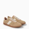 Trainers - faux suede beige