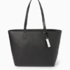 Large shopper - faux leather black