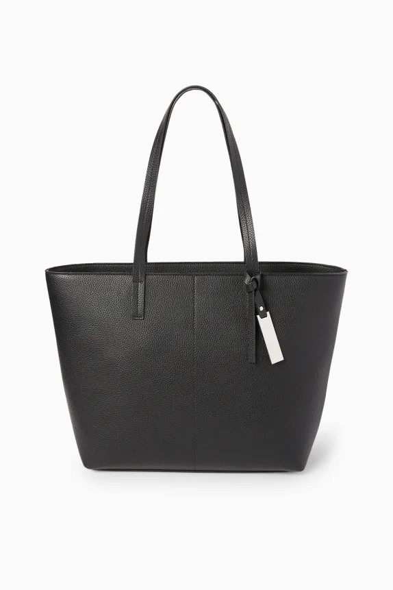 Large shopper - faux leather black