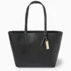 Large shopper - faux leather black