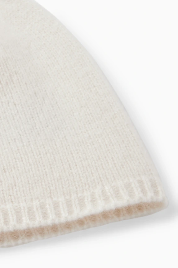 Cashmere beanie cremewhite
