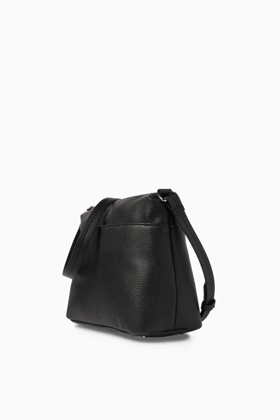 Crossbody bag - faux leather black
