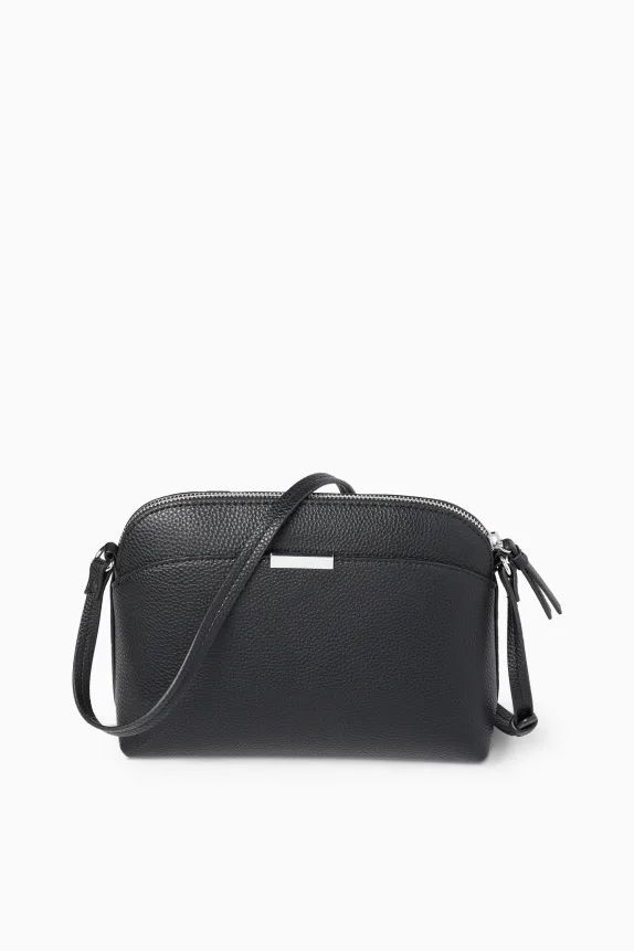 Crossbody bag - faux leather black