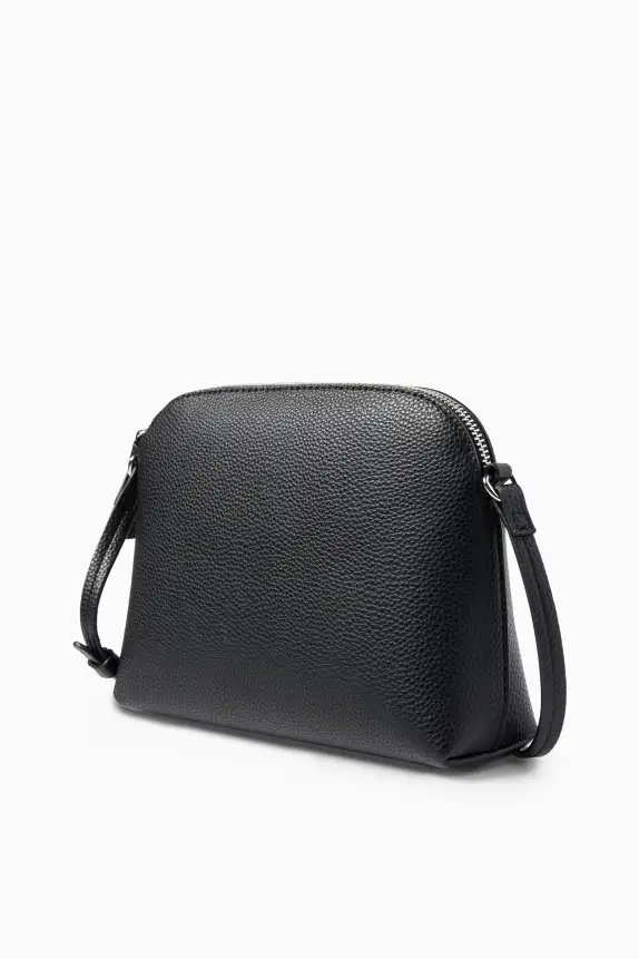 Crossbody bag - faux leather black