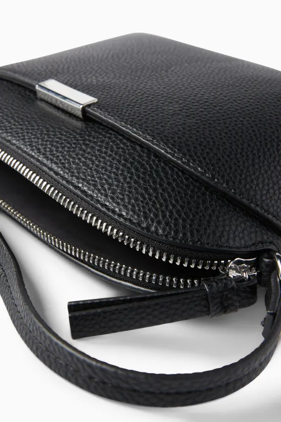 Crossbody bag - faux leather black