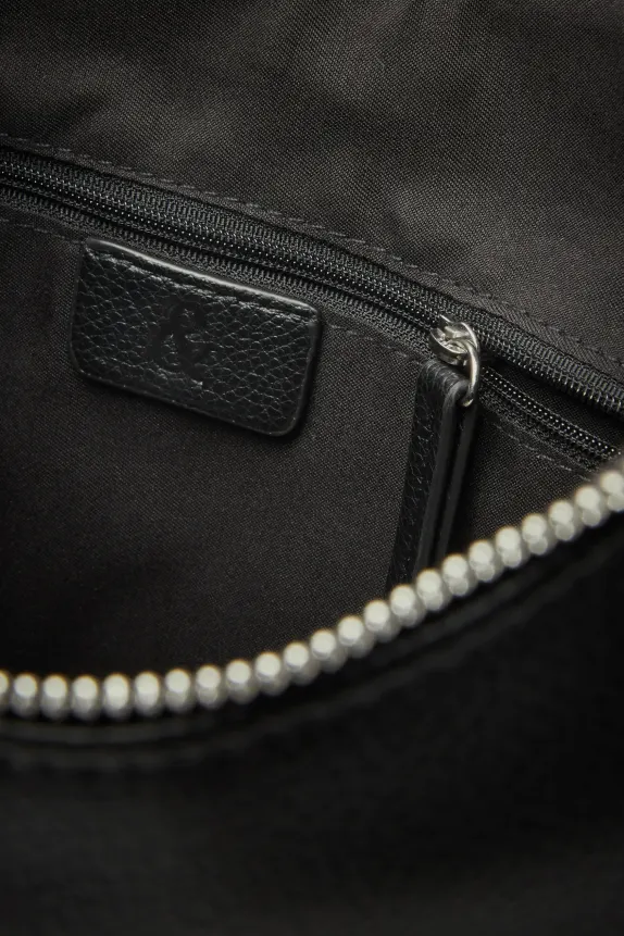 Shoulder bag - faux leather black