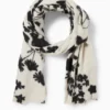 Scarf - floral light beige
