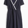 Nursing nightdress dark blue