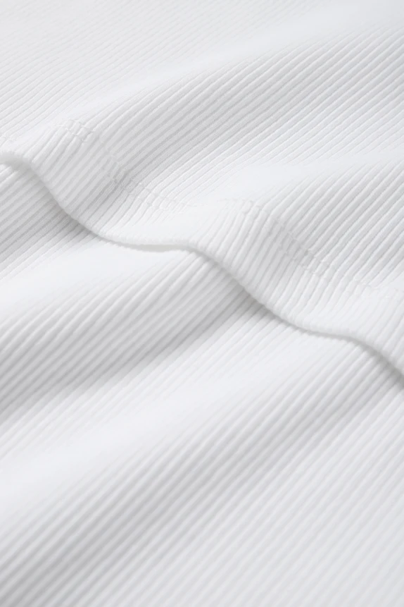 Nursing T-shirt - slim fit - ribbed white