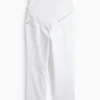 Maternity jeans - straight jeans white