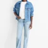 Straight jeans - high waist - LYCRAÂ® denim-light blue
