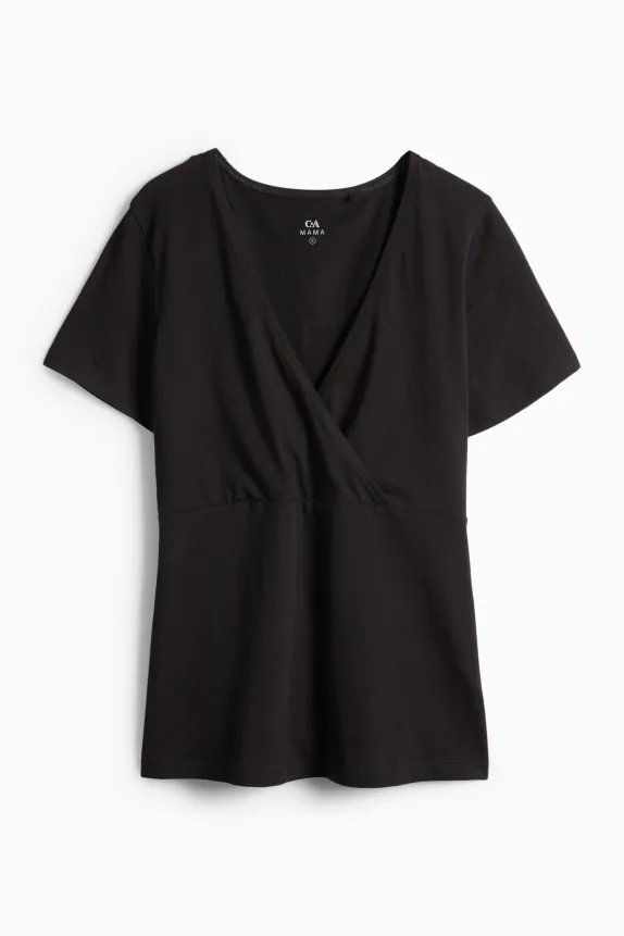 Maternity - pyjama top black