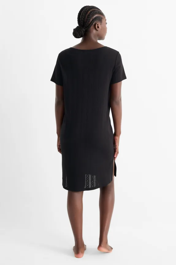 Nursing nightdress black