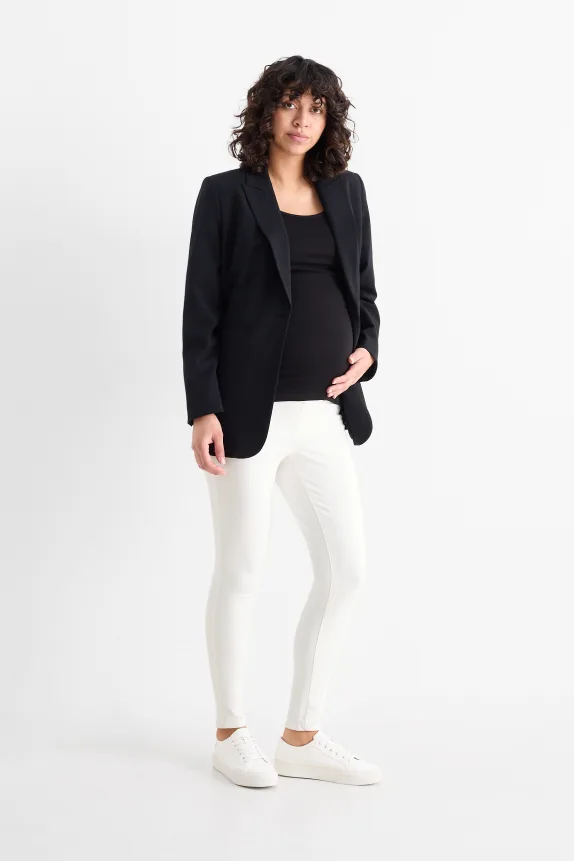 Maternity jeans - jegging jeans - LYCRAÂ® cremewhite