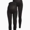 Multipack of 2 - maternity leggings black