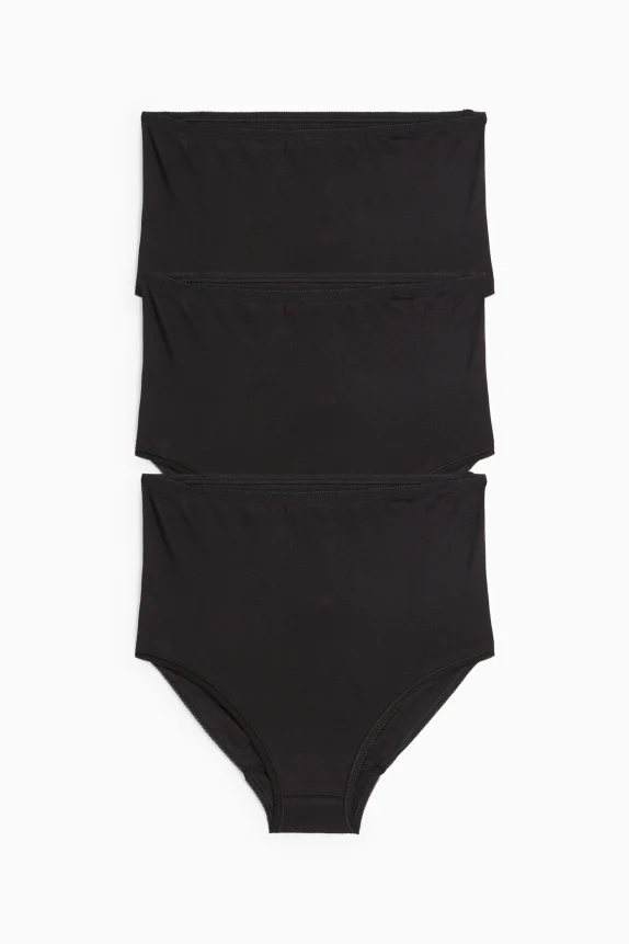 Multipack of 3 - maternity knickers black