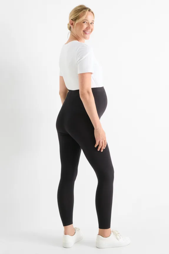 Multipack of 2 - maternity leggings black