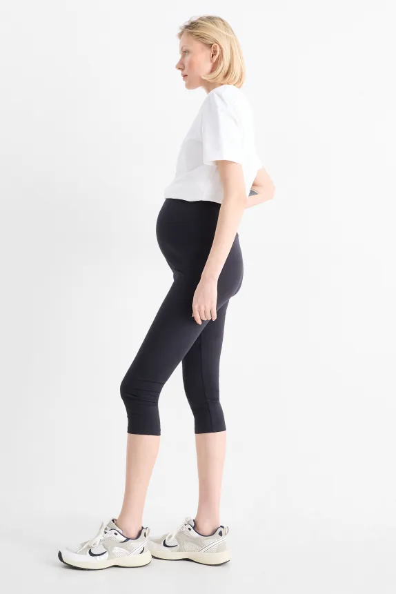 Multipack of 2 - maternity capri leggings blue / black