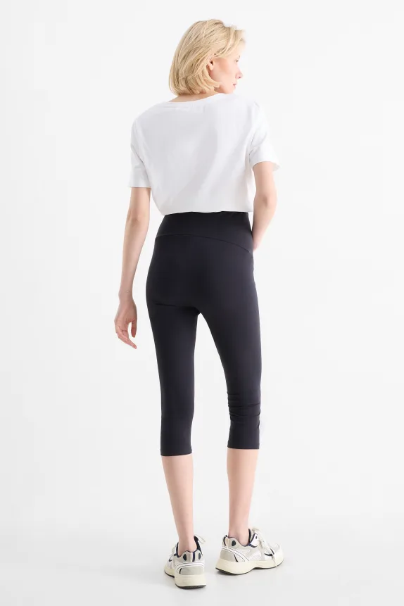 Multipack of 2 - maternity capri leggings blue / black